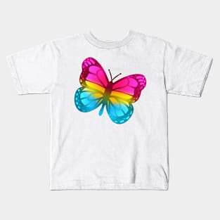 LGBTQ+ Pride Butterfly - Pansexual Kids T-Shirt